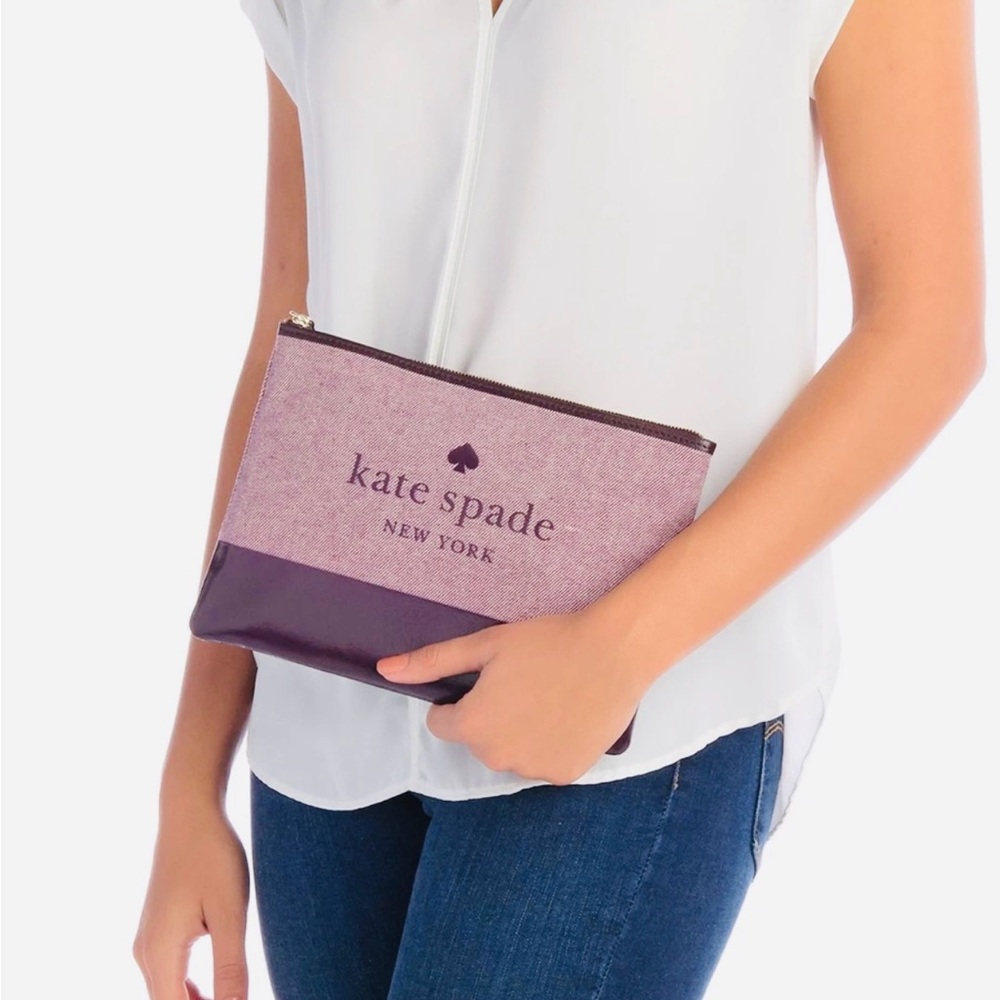 Kate Spade Ash Street Logo Large Tassel Pouch